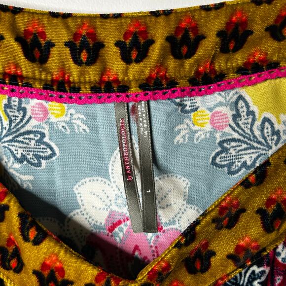 Anthropologie Zadie Velvet Slip Babydoll Dress Women's Large Festival Artsy Boho - Picture 8 of 12